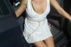 Mandy Monroe white dress